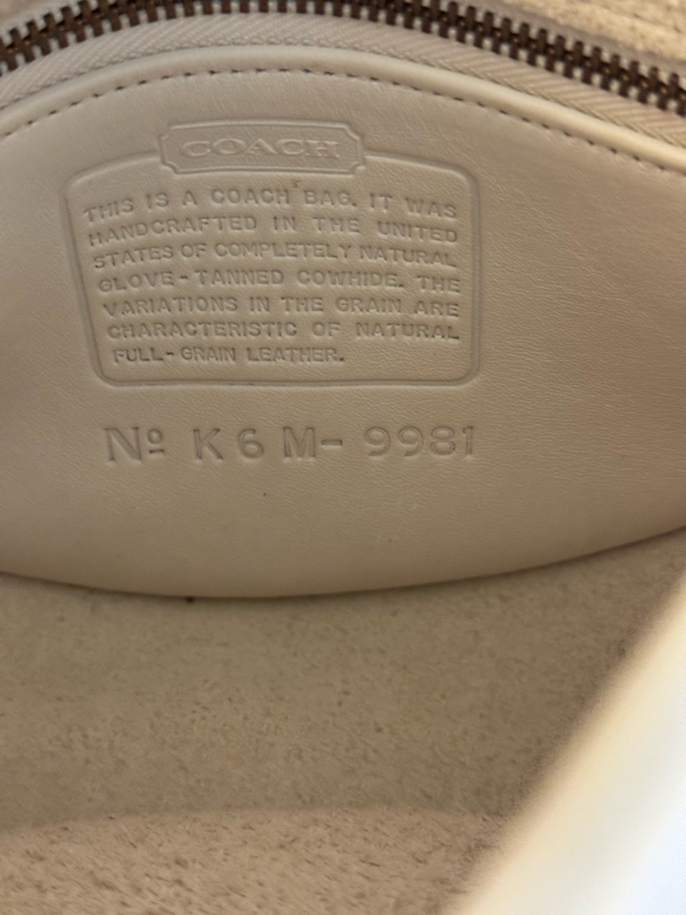 🤍 VINTAGE COACH WHITE LEATHER WATSON TURNLOCK CROSSBODY BAG #9981! - Picture 12 of 12